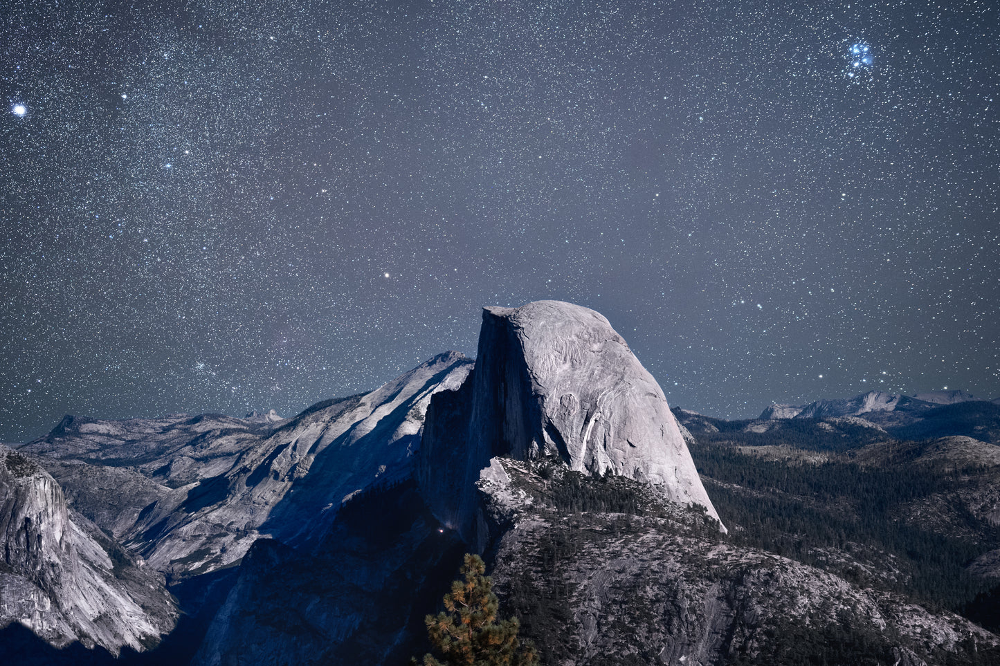 Moonlit Half Dome