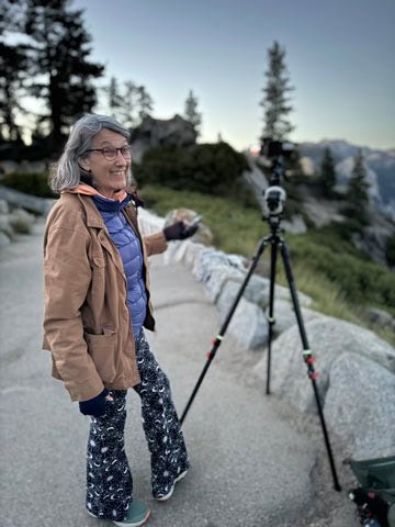 carla at Yosemite - happy!
