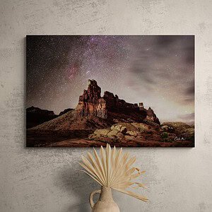 picture of white cliff above a table