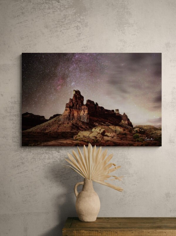 picture of white cliff above a table