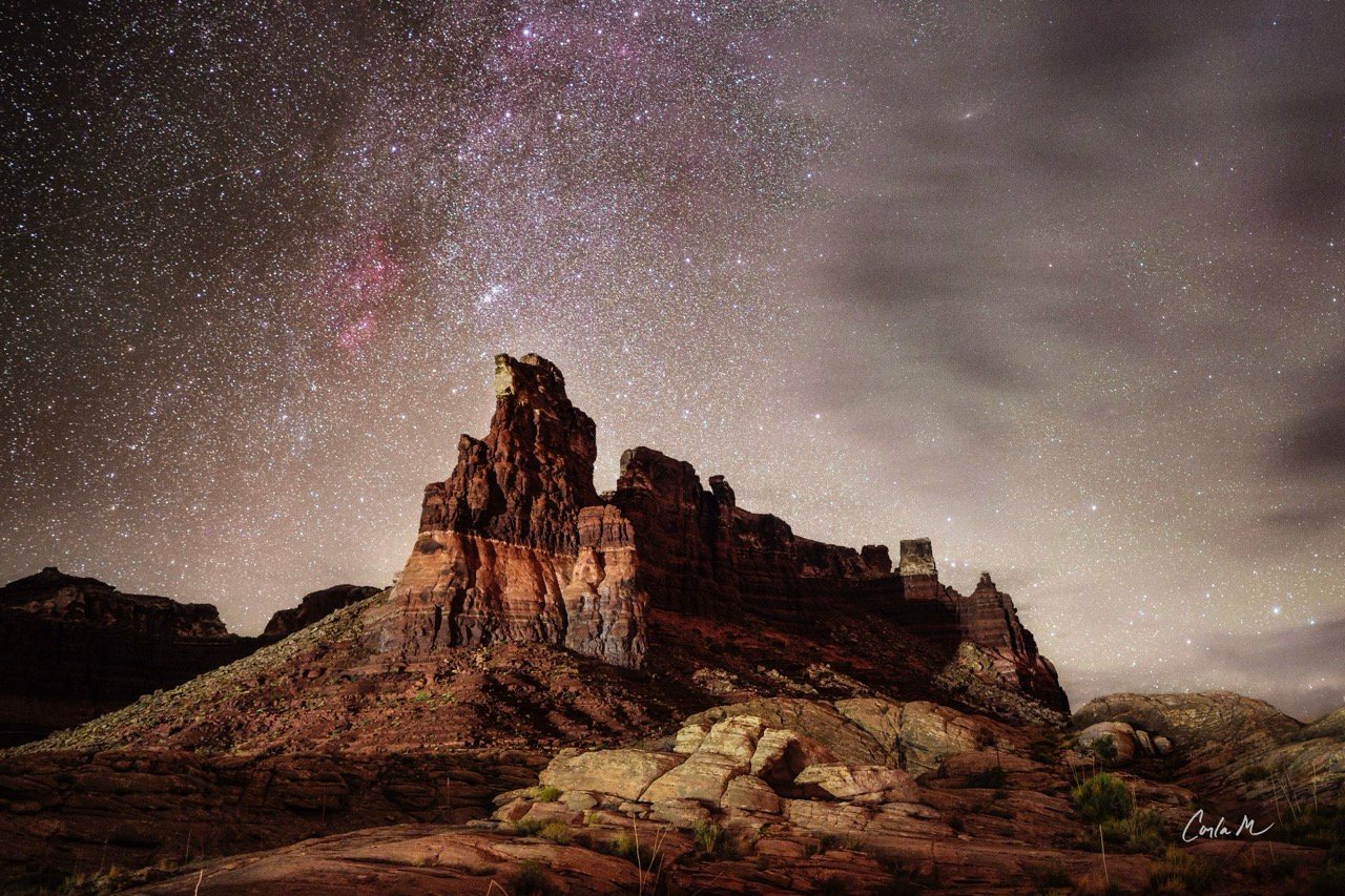 Hite Cliff with the Milky Way