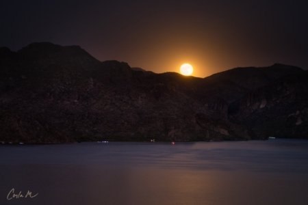 Saguaro Lake Moonrise